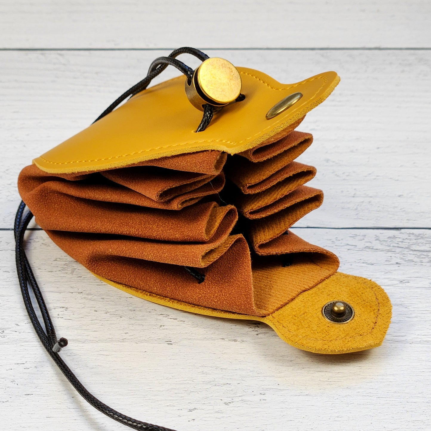 Tan Faux Leather Dice Bad