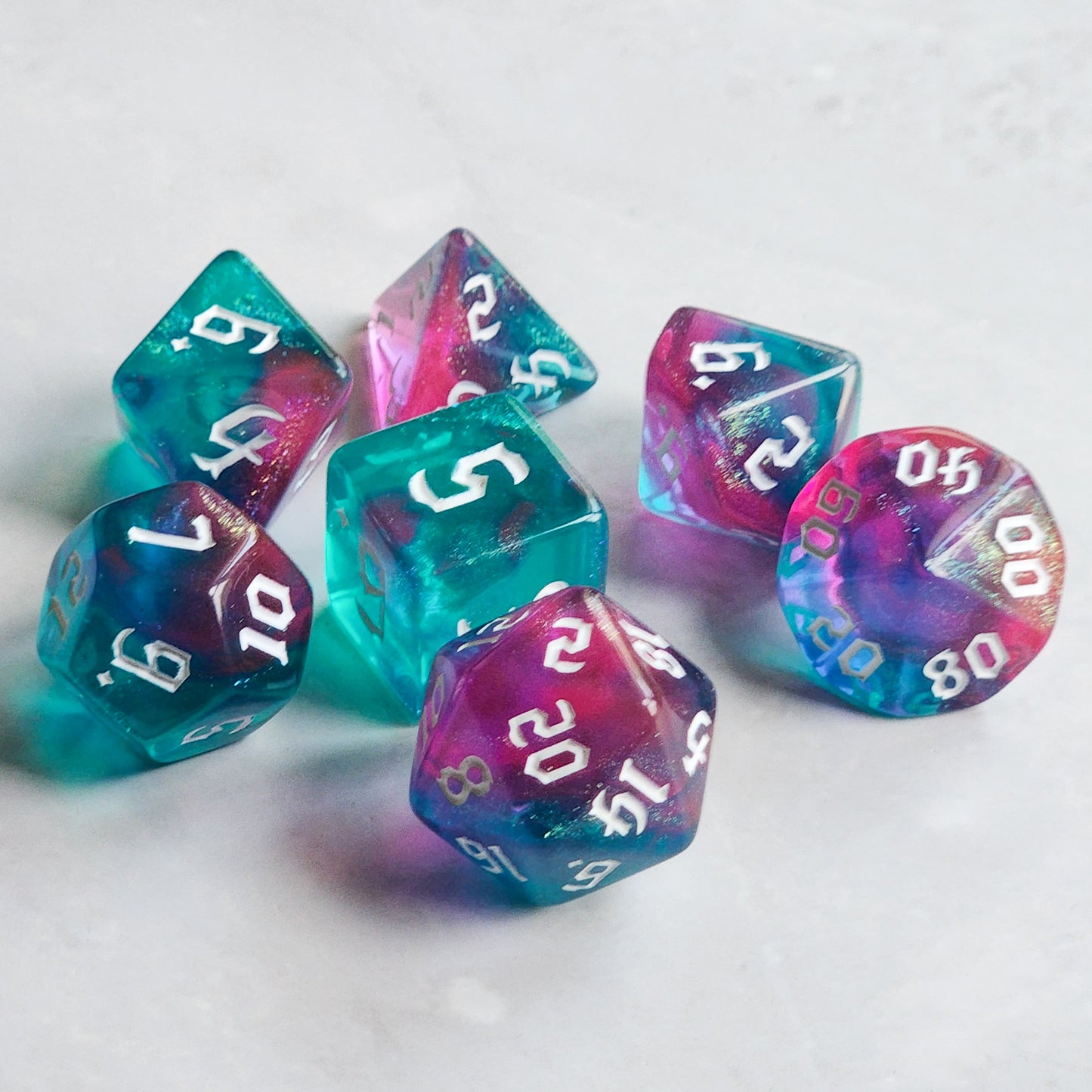 Blue/Pink Dancing Lights 7pc Set