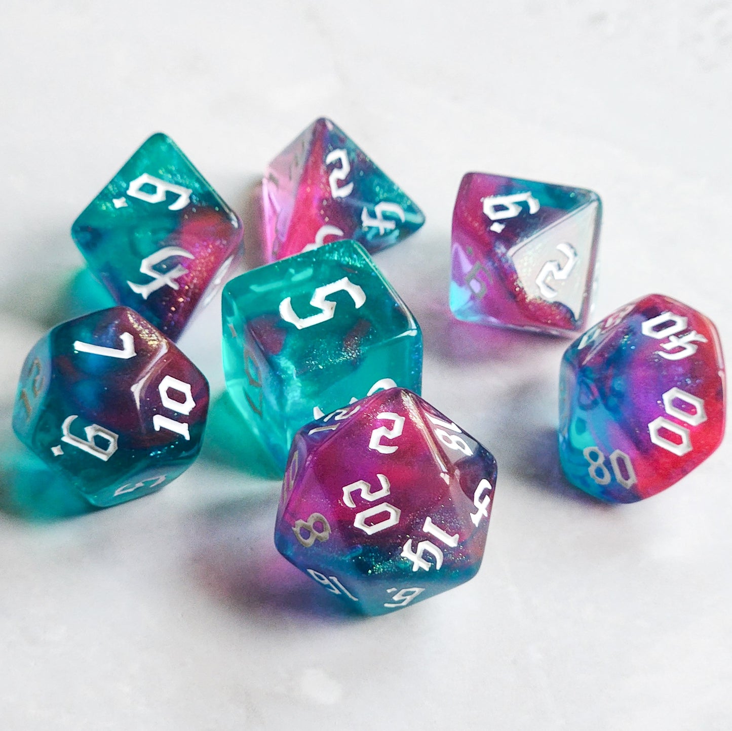 Blue/Pink Dancing Lights 7pc Set